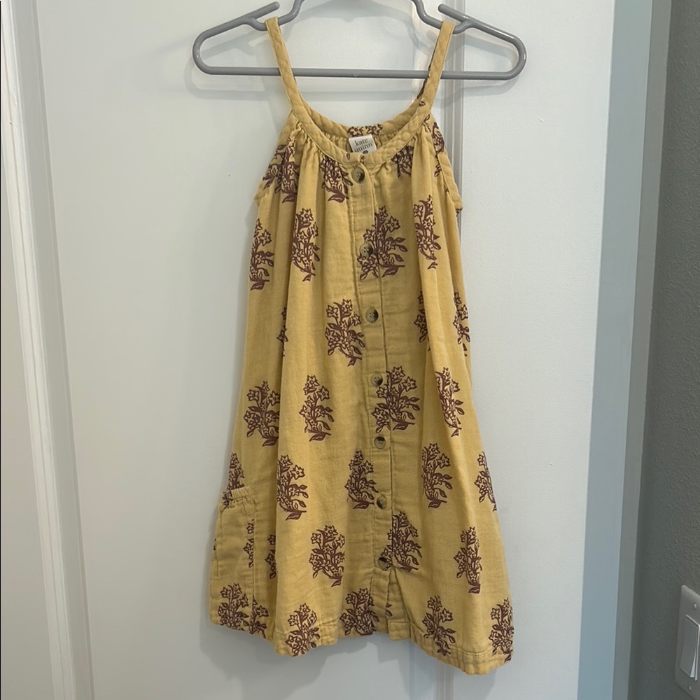 Kate Quinn Gauze Yellow Dress 5Y